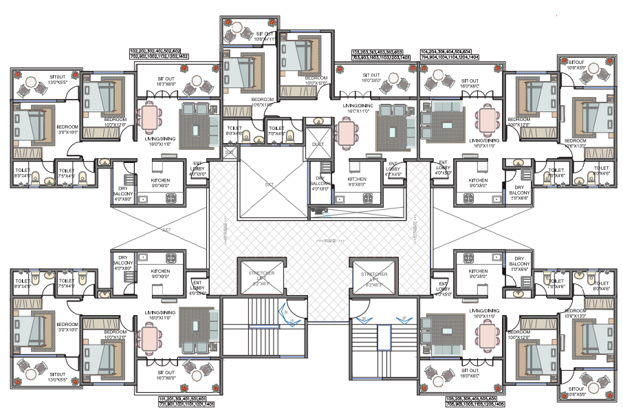 MiRavet District Floor Plan